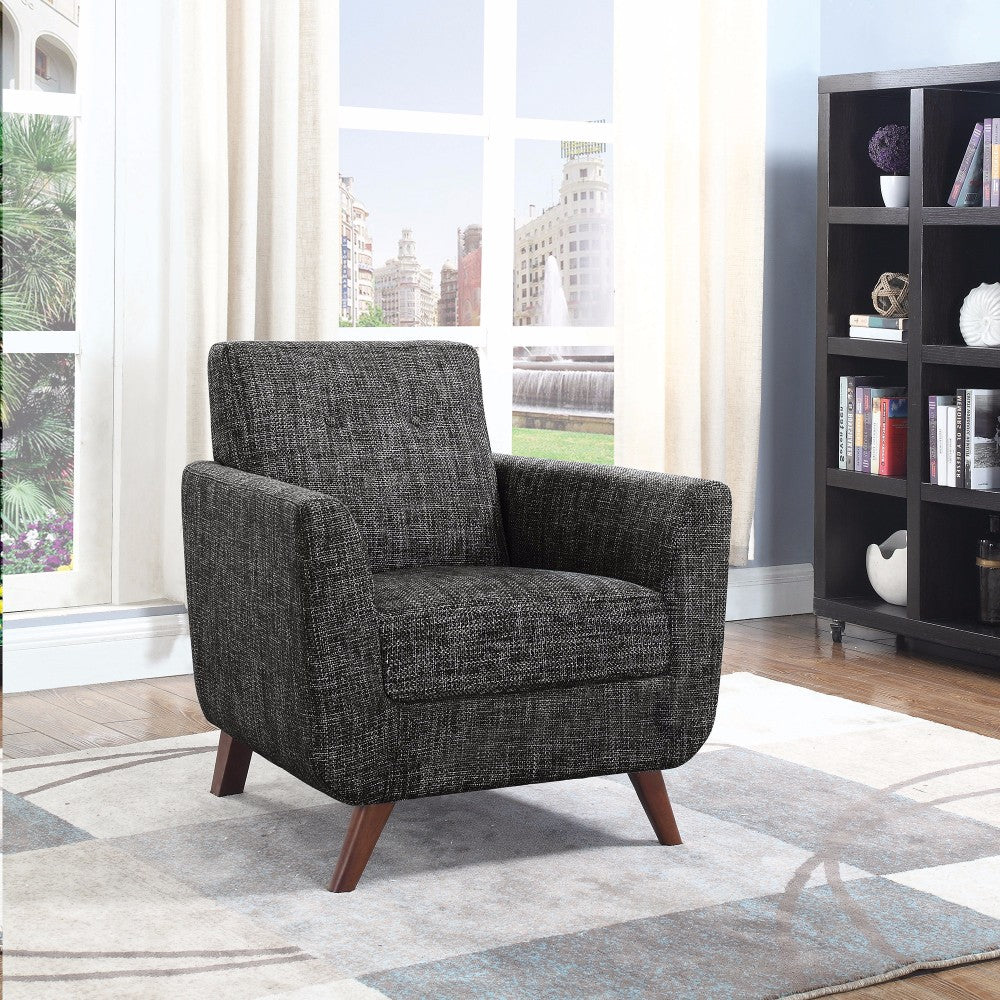 Winsomely Compact Accent Chair, Dark Gray