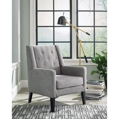 Supremely Debonair Accent Chair, Gray