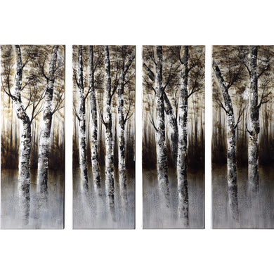 Through The Woods Wall Art, 4 Piece Set