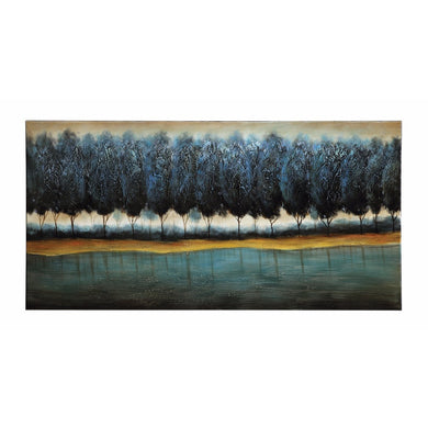 Transitional Style Forest Wall Art, Multicolor