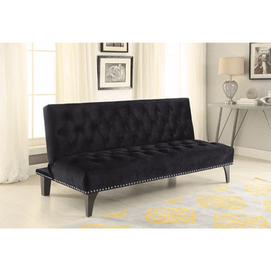 Traditional Style Sofa Bed, Black