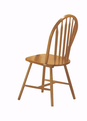 Wooden Side Chair (Set-4), Oak Brown