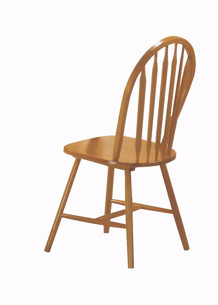 Wooden Side Chair (Set-4), Oak Brown