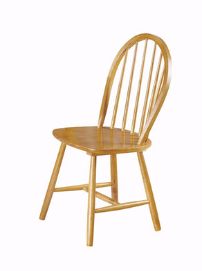 Wooden Side Chair (Set-4), Oak Brown