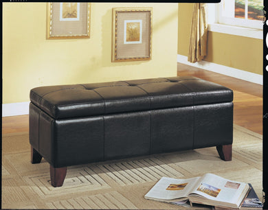 Wooden Bench With Storage, Espresso Brown