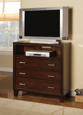 Wooden TV Console, Cappuccino Brown
