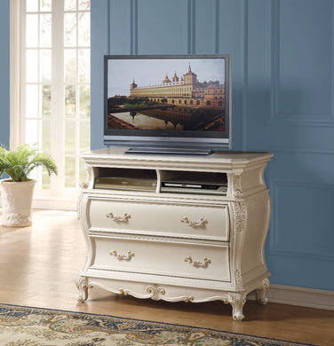 TV Console, Pearl White