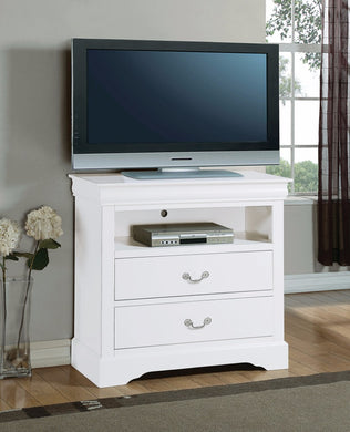Affable Wooden TV Console, White