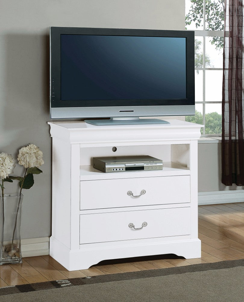 Affable Wooden TV Console, White