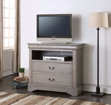 Affable TV Console, Light Gray