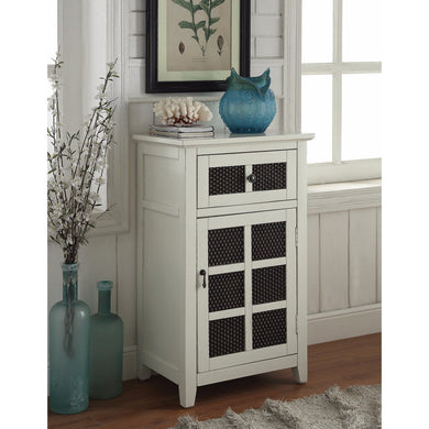 Well-Made Style Cabinet With One Drawer, White