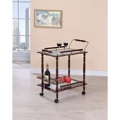 Traditional Dining Serving Cart, Brown