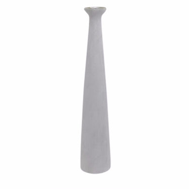 Tall And Sleek Decorative Ceramic Vase, White