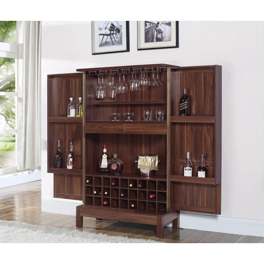 Wooden Wine Storage Bar Cabinet, Brown