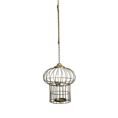 Utterly Sensational Metal Hanging Lantern, Gold