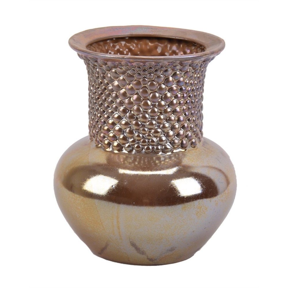 Trendily Decorative Ceramic Vase, Gold