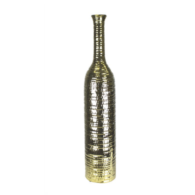 Aesthetically Decorative Ceramic Vase, Gold