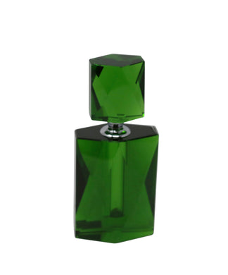 Aesthetic Green Crystal Perfume Bottle