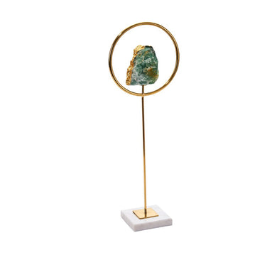 Terrific   Decorative Table Decor With Agate, Green And Gold