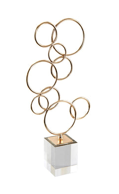Well-Designed Metal Decorative Table Decor, Gold