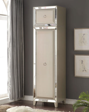 Wooden Wardrobe (Single Door), Platinum