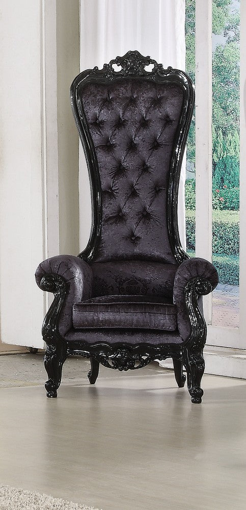 Adorning Accent Chair With High Back, Black