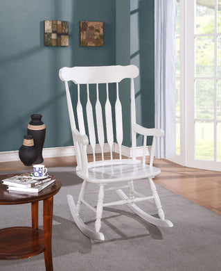 Wooden Rocking Chair, White