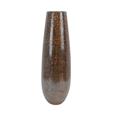 Traditionally Designed Ceramic Vase, Brown