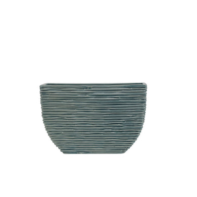 Aesthetically Designed Decorative Ceramic Planter , Blue