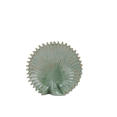 Well-Made Ceramic Abstract Vase, Green And Gray
