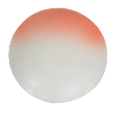 Uniquely Charmed Centerpiece Plate, Orange And White