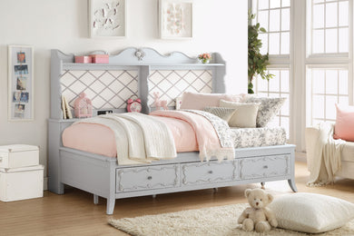 Wooden Daybed with Storage, Gray