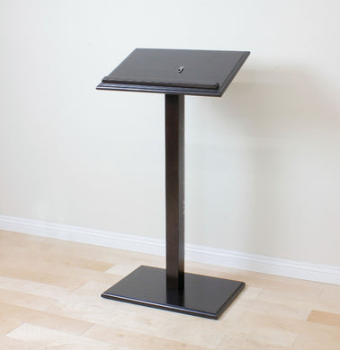 Wooden Lecture Catalog Stand, Cherry Brown