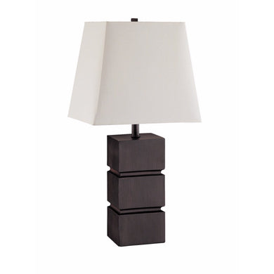 Well Designed Modish Table Lamp, White And Brown, Set of 2