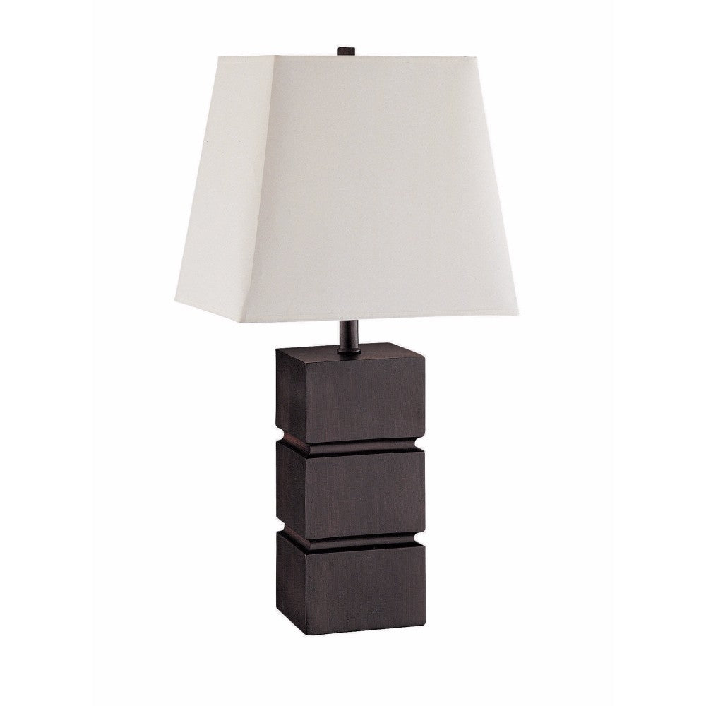 Well Designed Modish Table Lamp, White And Brown, Set of 2