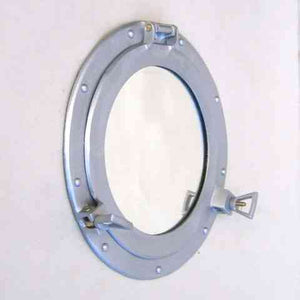 Porthole Glass Aluminum Nautical Coastal Decor