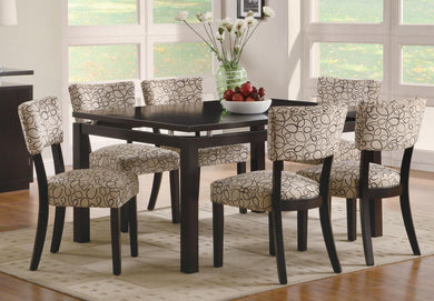 Transitional Style Floating Top Dining Table
