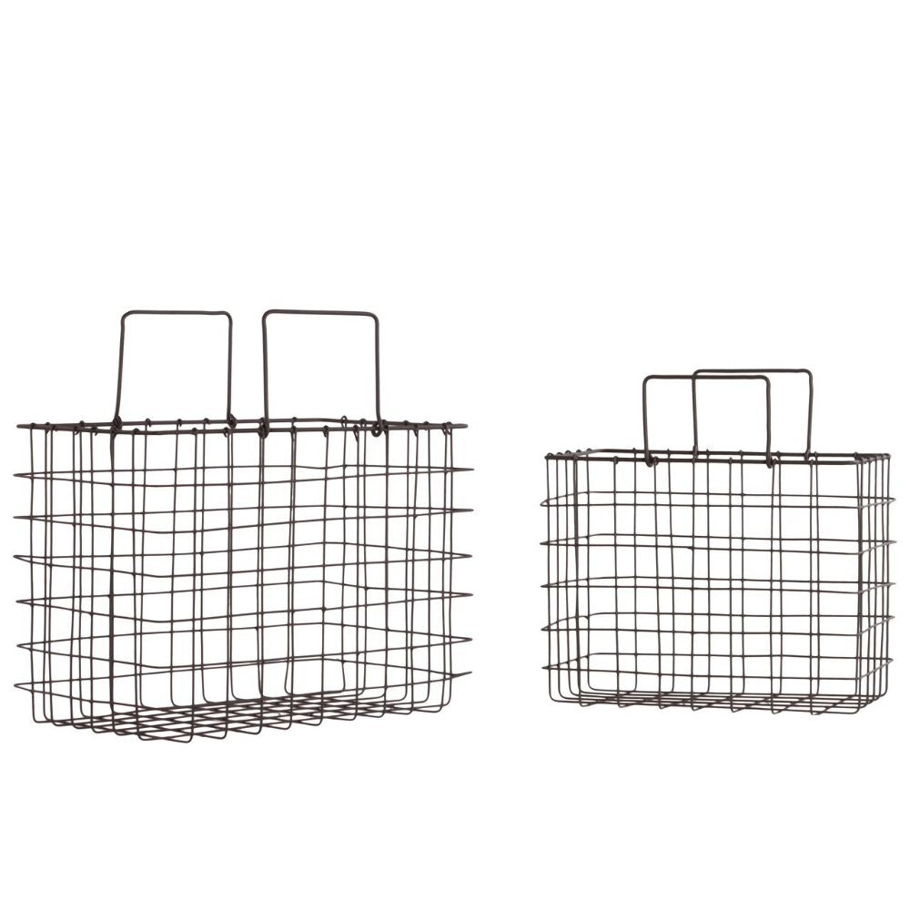 Versatile Metal Basket Set Of Two