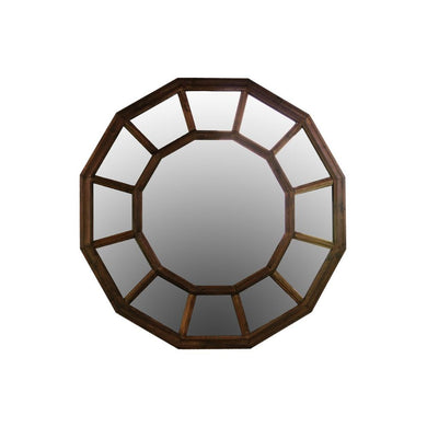 Wooden Mirror - Brown