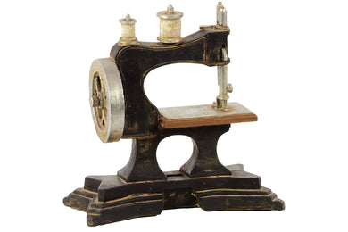 Traditional Resin Sewing Machine W/ Detailed Featur'S & Weathered Accents