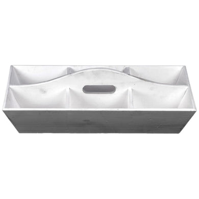 Wooden Tray With Hole Handle And 6 Slots