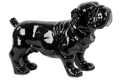Adorable Piece Of Ceramic Black Dog