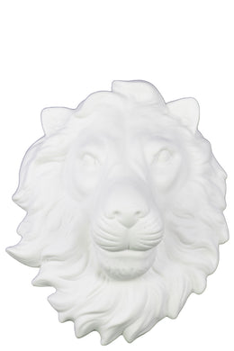 Trendy Ceramic Lion Head Wall decor