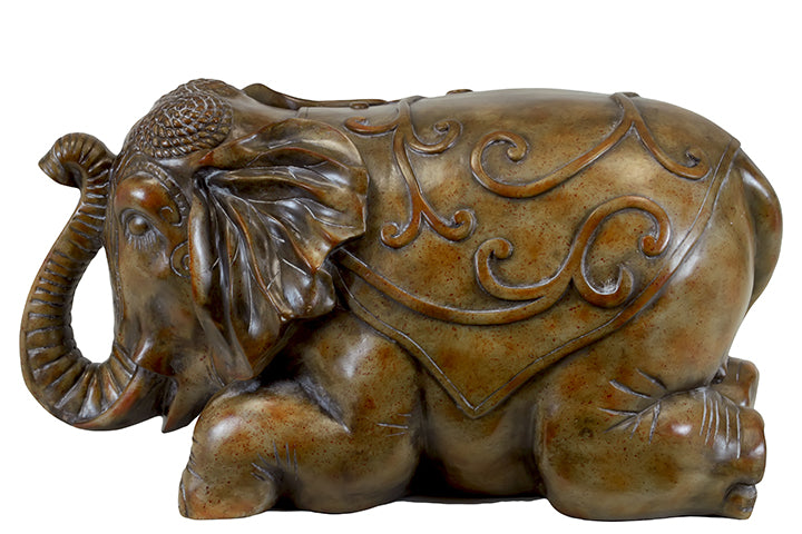 Tokyo'S Resin Attractive Sitting Elephant Statue