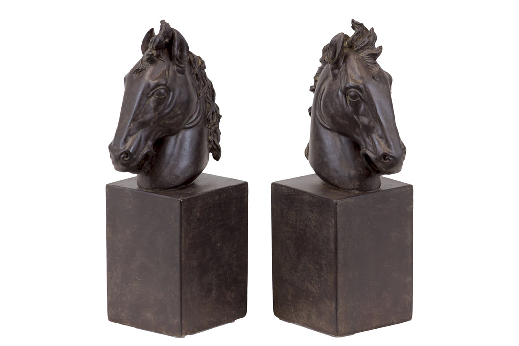 Alluring Resin Horse Bookend Set Of Two