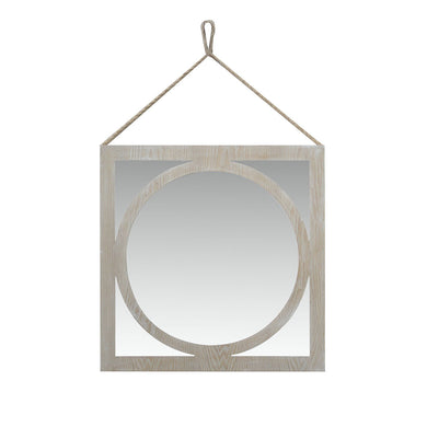 Wash White Wooden Mirror Frame by Urban Port