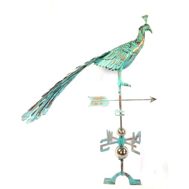Antiqued Steel Peacock Weathervane by Urban Port