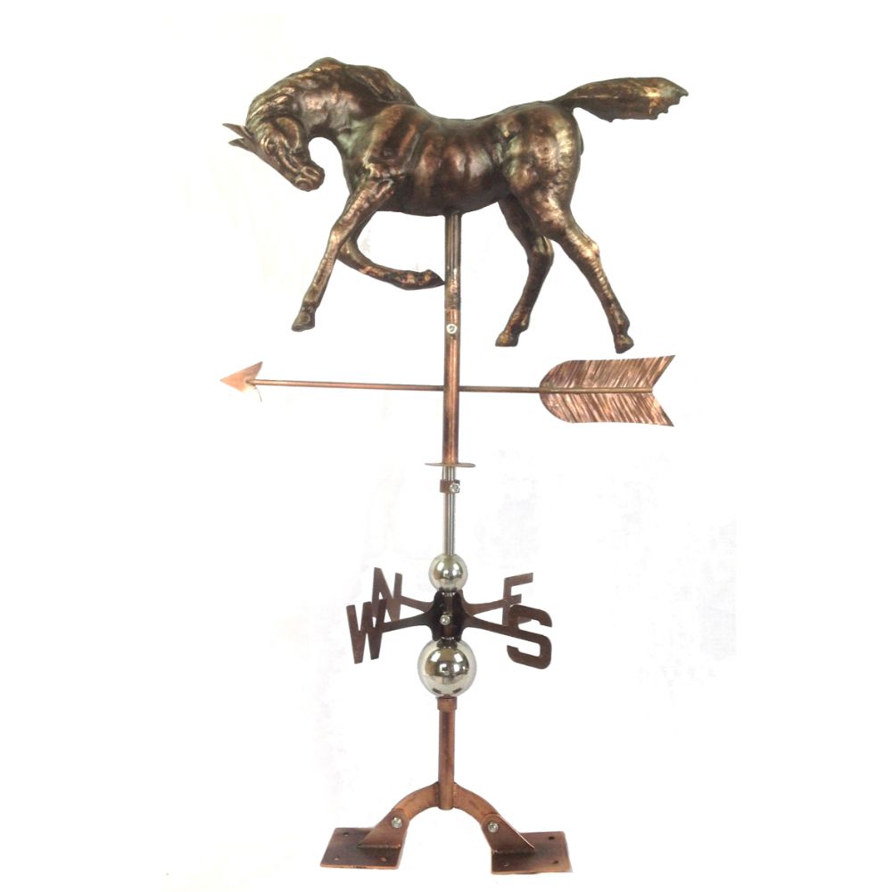 Antiqued Copper Horse Weathervane Urban Port