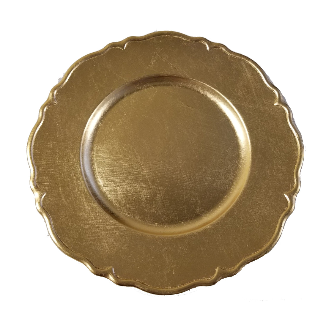 Set of 24 Silver Charger Plates 13
