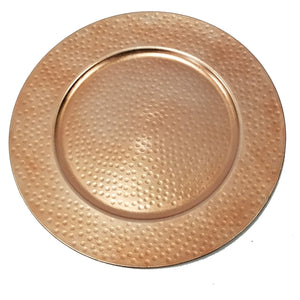 C216-123031 The Urban Port Copper Charger Plate Set Of 24